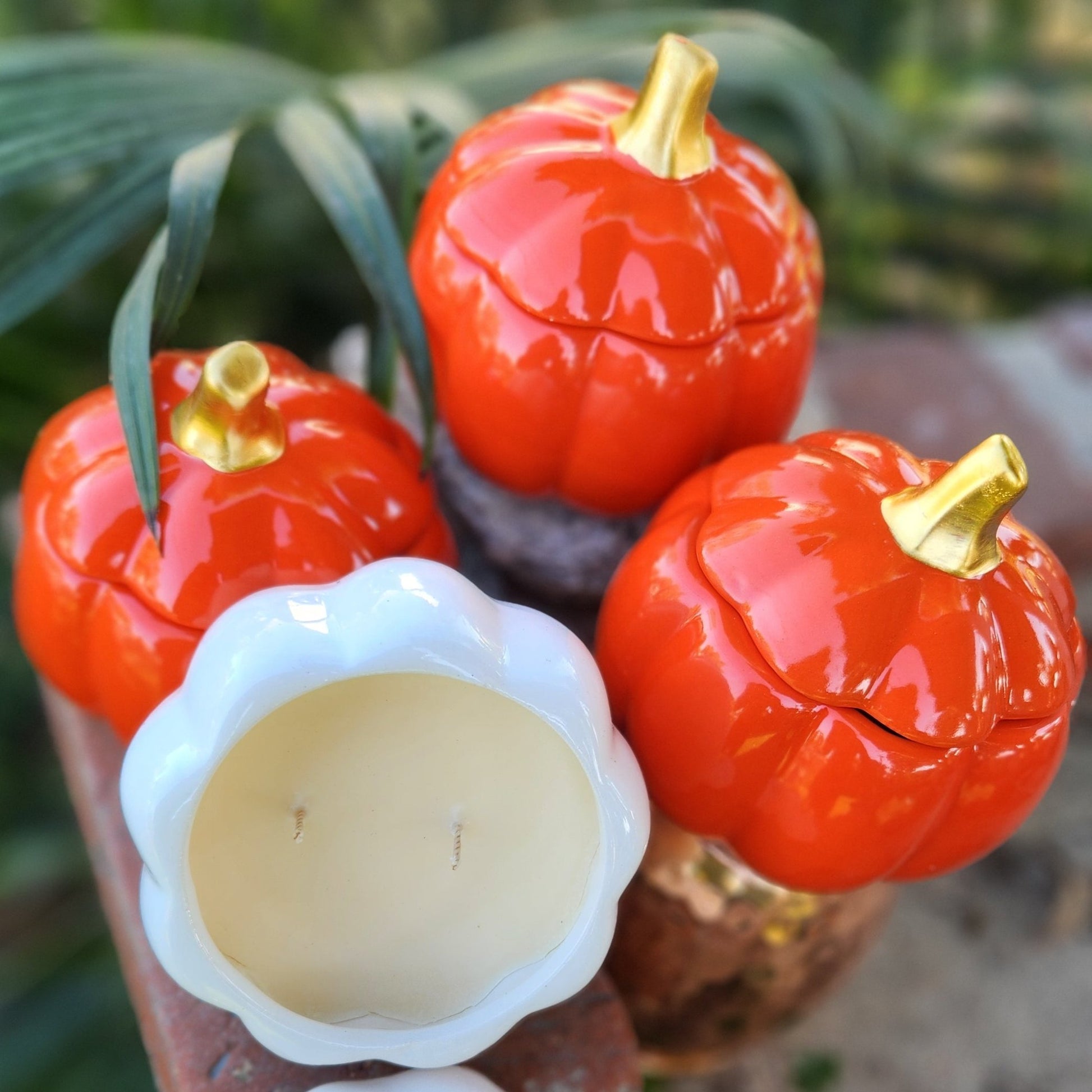 classic pumpkin spice in a festive orange jar